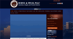 Desktop Screenshot of burnsandiwujilaw.com